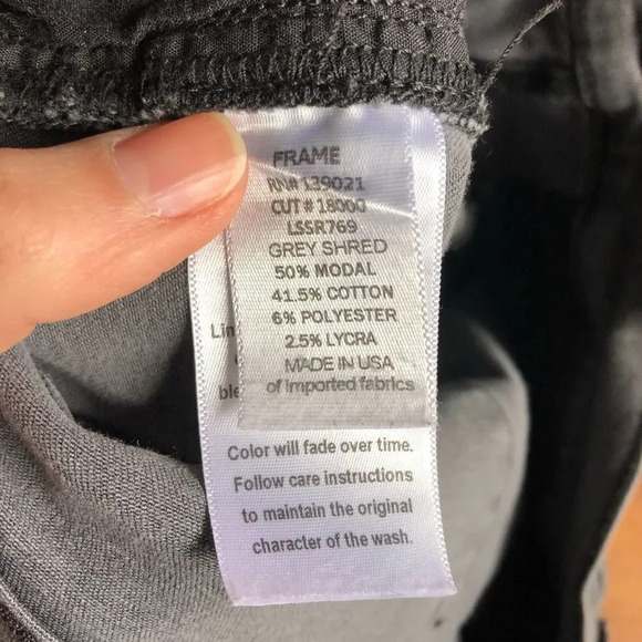 FRAME Le Skinny de Jeanne in Grey Shred - Picture 12 of 14